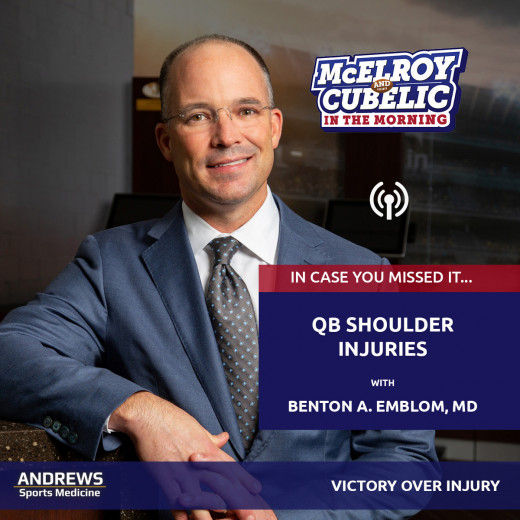 WJOX 94.5 - Dr. Benton Emblom Discusses QB Shoulder Injuries On McElroy ...